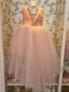 Bow Pink Dress with Trein and Pearls2