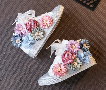 Converse Flower Shoes for Girls White CocoBee Shop