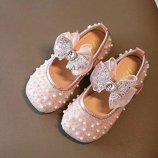 Pink Princess pearls Shoes www.cocobee_edited