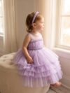 Purple tutu baby dress 1