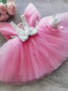 Pink Baby Dress with Silver Sequinn Cocobee shop 2
