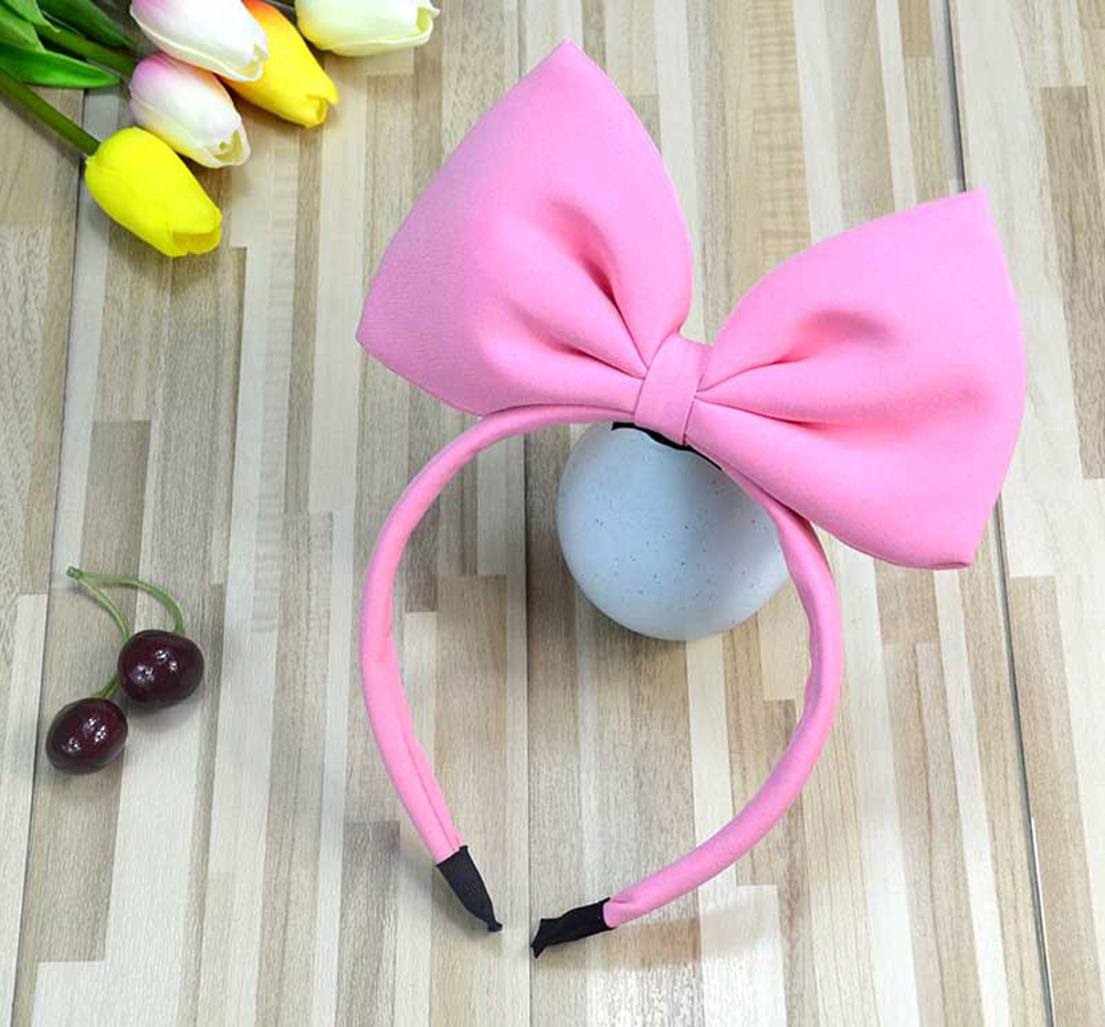Pink Bow Headband Medium Size CocobeeGirls Accesories