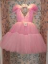 Pink Tulle Girls Party Dress