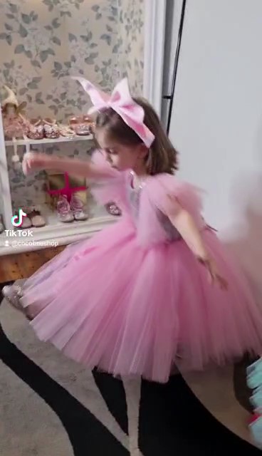 Princess-Ariel-Pink-Sequin-Dress-Cocobee_Moment1