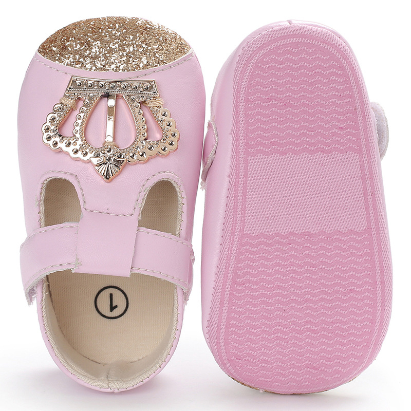 Baby Girl Party Shoes Gold and Pink at Cocobee Shop
