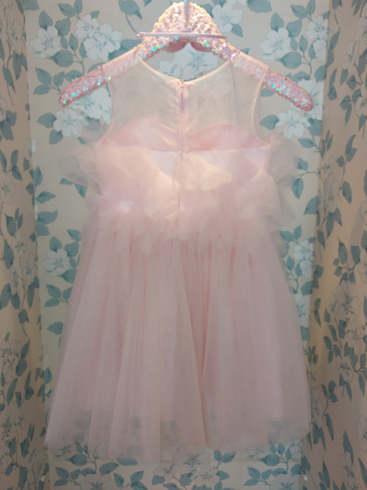 Baby Pink Petal Flower Dress