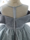 Grey Silver Party Girls Dress