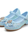 Princess Blue Shoes with Gold Crown