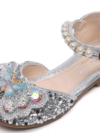 Silver Butterfly party shoes