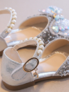Silver Party Wedding Shoes for Girls