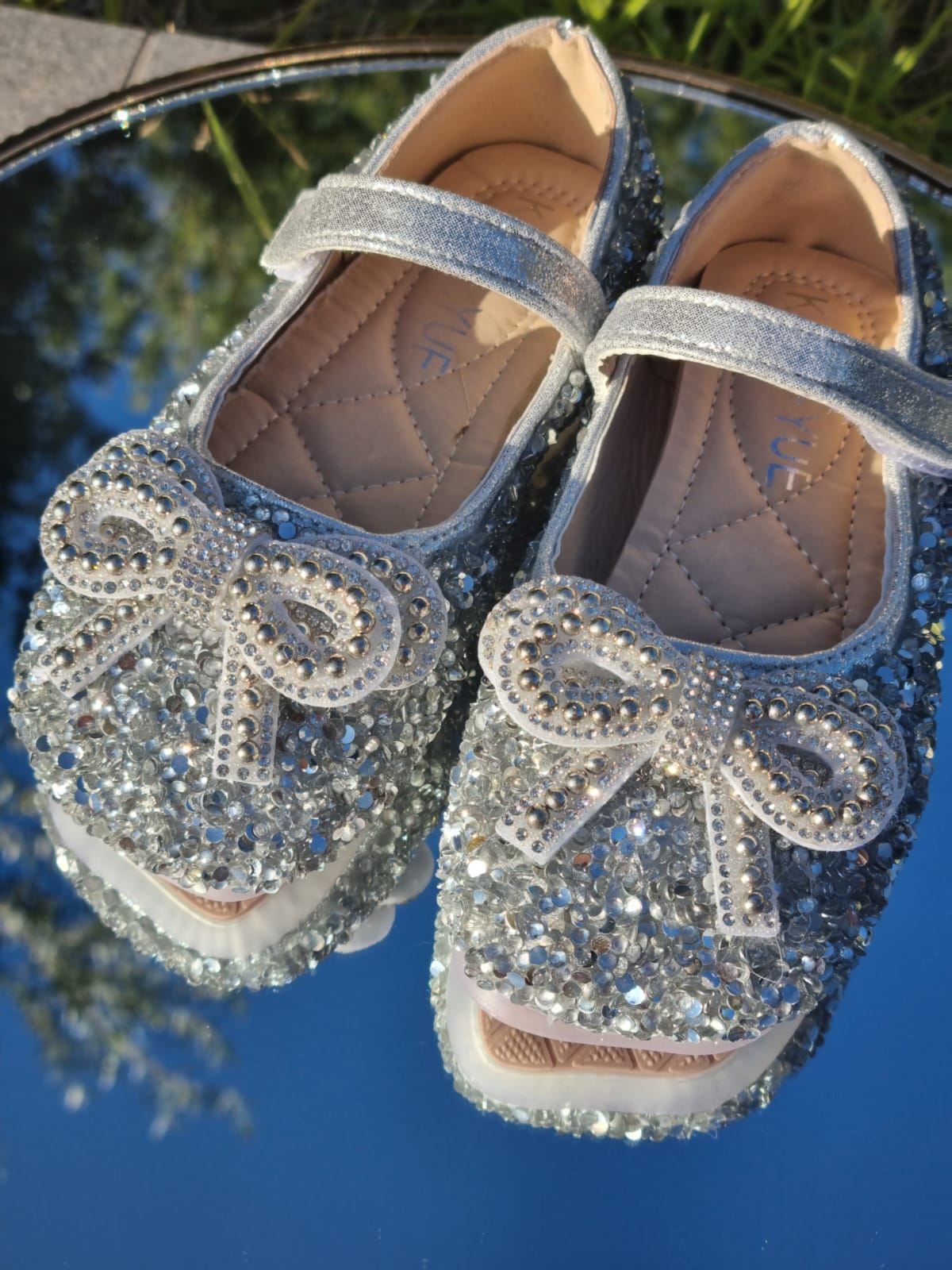 Silver Sparkly Princess Shoes at Cococbee Shop 1