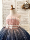 Amazing two color dress with sparkly stars www.cocobeeshop.com