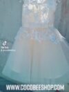 Peach Baby Girl Birthday dress at Cococbee Shop 35_Moment1