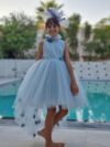 Grey Tulle Flower Dress with Train Cocobee shop 8