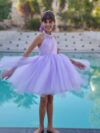Purple Tulle Dress with Back Bow Cocobee Shop 1