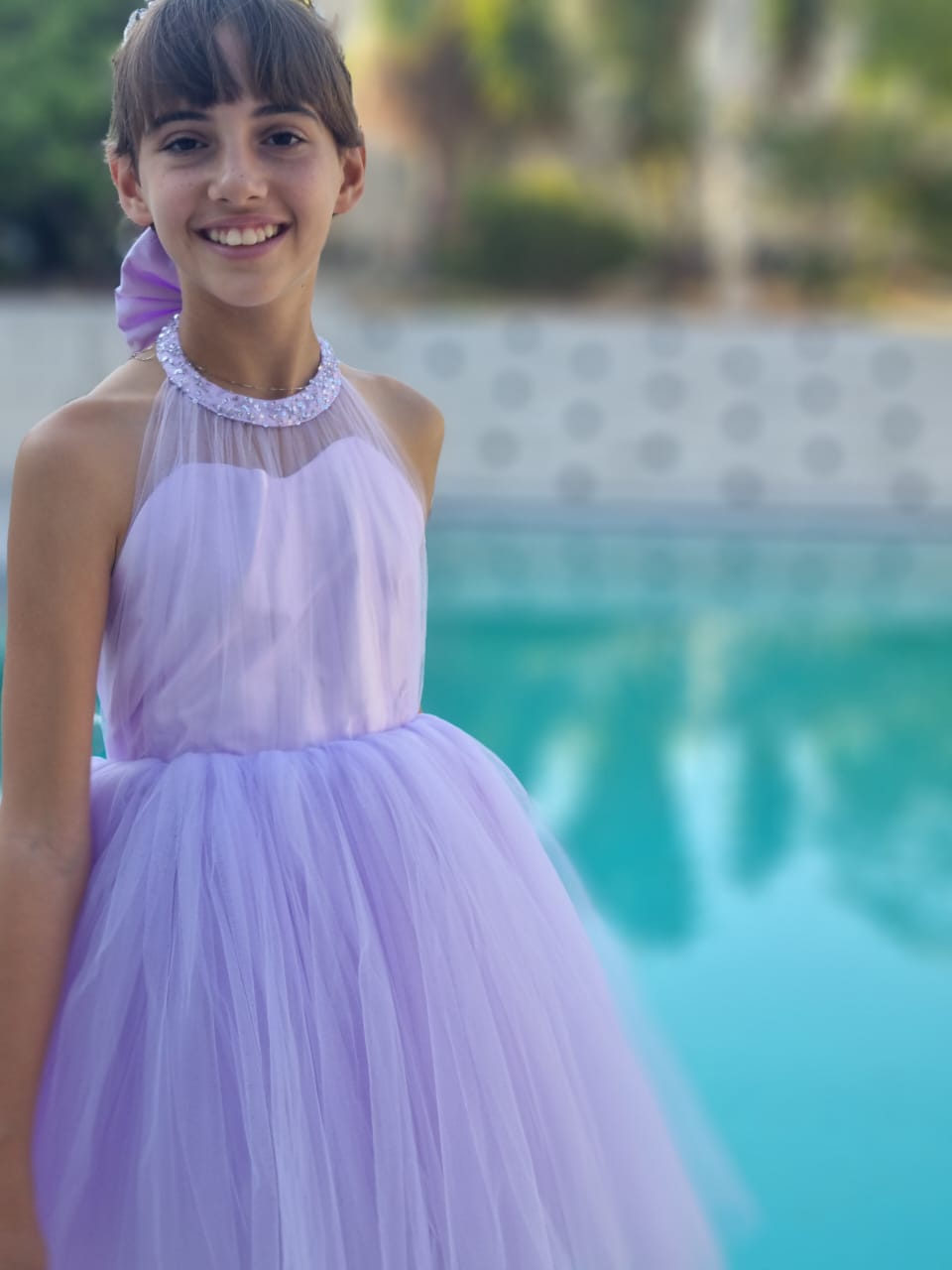 Purple Tulle Dress with Back Bow Cocobee Shop 15jpeg