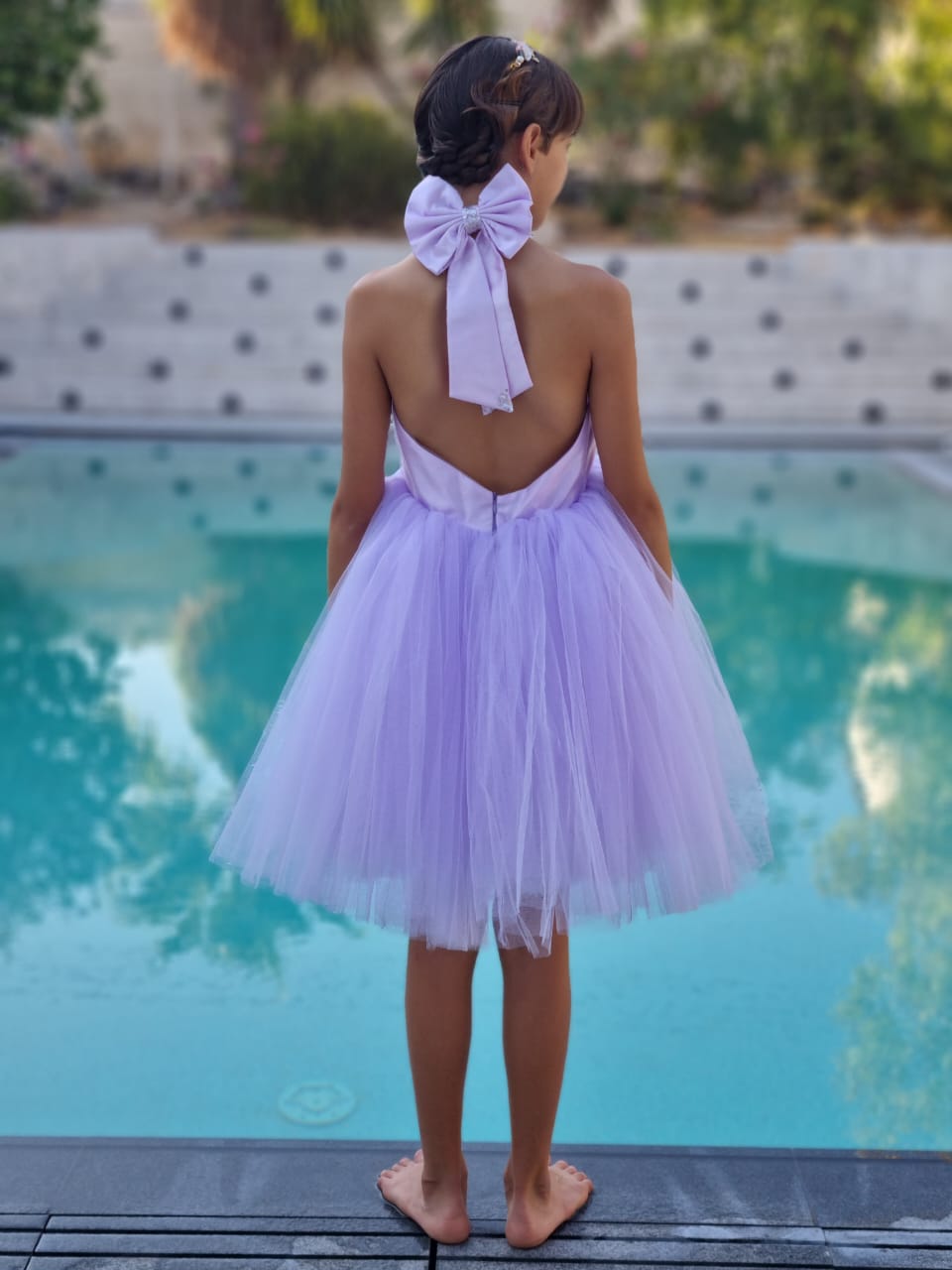 Purple Tulle Dress with Back Bow Cocobee Shop 3