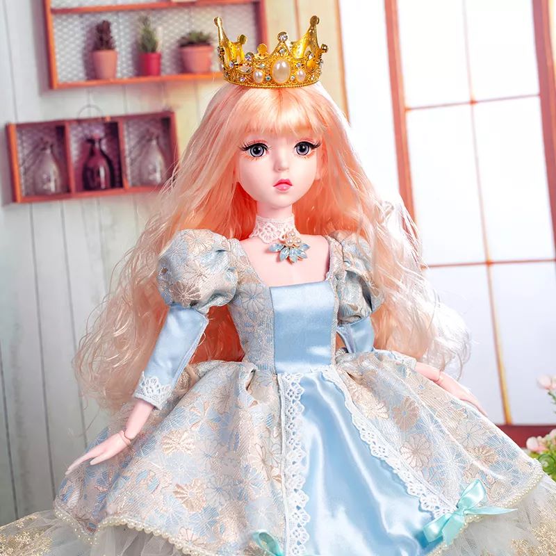 cocobee-Blonde Hair Princess Doll with Flower Maria-1