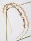 cocobee-Delicate Flower Gold Headband Silver and Colorful