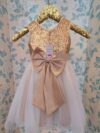cocobee-Gold Sequin Dimitra Princess Dress-2