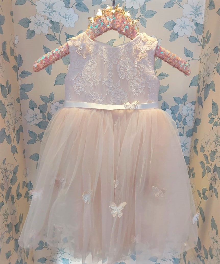 cocobee-Light Pink Butterfly Sweet Thea Dress-2