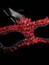 cocobee-Masquerade Venetian Red Rhinestone Mask-1