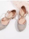 cocobee-Pearls and Rhinestones Heeled Elegant Girls Shoes-2