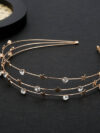 cocobee-Stars and Sparkles Three Layers Gold Headband