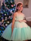 cocobee-Turquoise Ruffles Maya Princess Dress-3