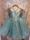 cocobee-Turquoise Sequin Dream Desdemona Special Dress-1