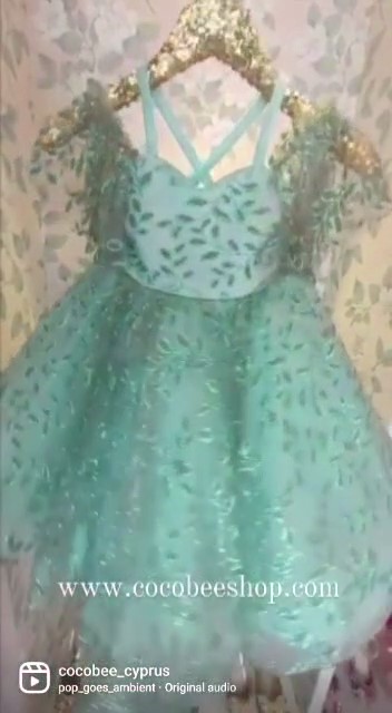 cocobee-Turquoise Sequin Dream Desdemona Special Dress_Moment