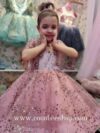 Pink Sequin Flower Dress Princess Cresida-2_Moment