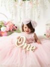 cocobee-Baby Pink Flower Karleen Princess Dress-1