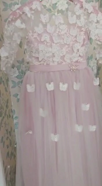 cocobee-Butterfly Pink Long Athena Princess Dress_Moment