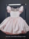 cocobee-Romantic Pink Satin Dress Althea-1