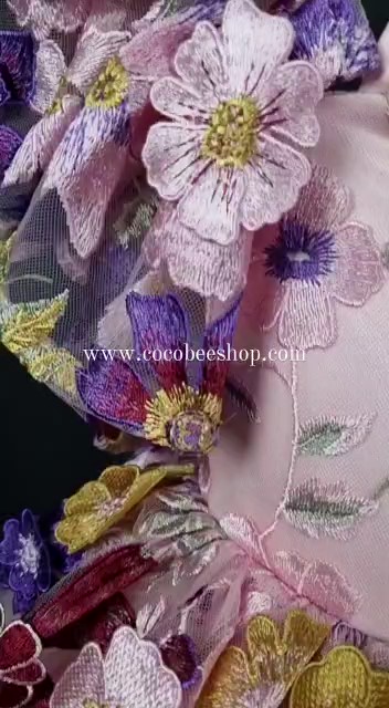 cocobee-3D Pink Flower Dream Artemis Party Dress_Moment