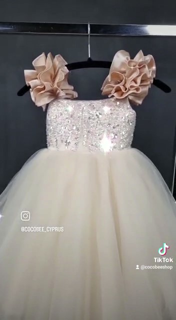 cocobee-Party Dusty Peach Angelina Princess Dress_Moment