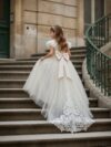 Flower girl dress with Train
