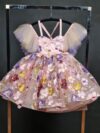 cocobee-Flower 3D Party Gown with Tulle Sleeves Alexandra Princess-1