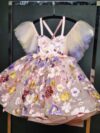 cocobee-Flower 3D Party Gown with Tulle Sleeves Alexandra Princess-2