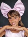 cocobee-Pink Large Bow Headband-1