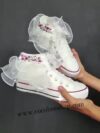 cocobee-White Converse Shoes with Pearls and Sparkly Rhinestones_Moment