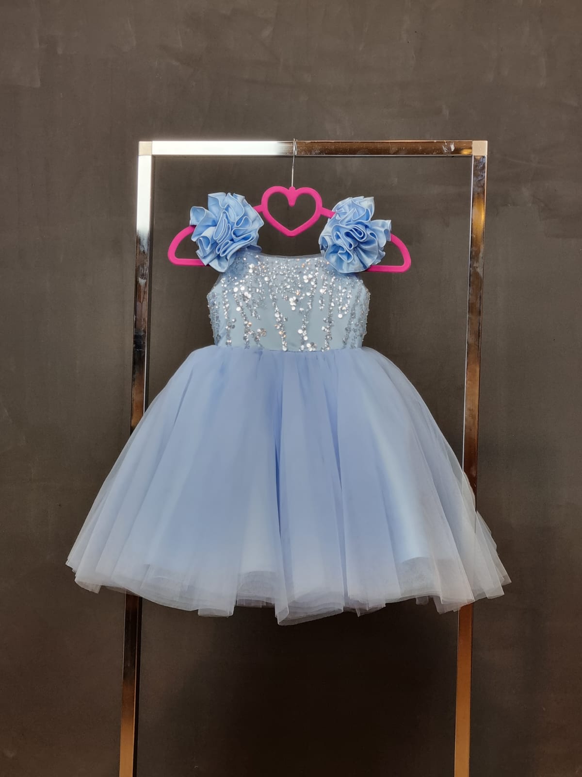 cocobee-Party Blue Angelina Princess Dress-1