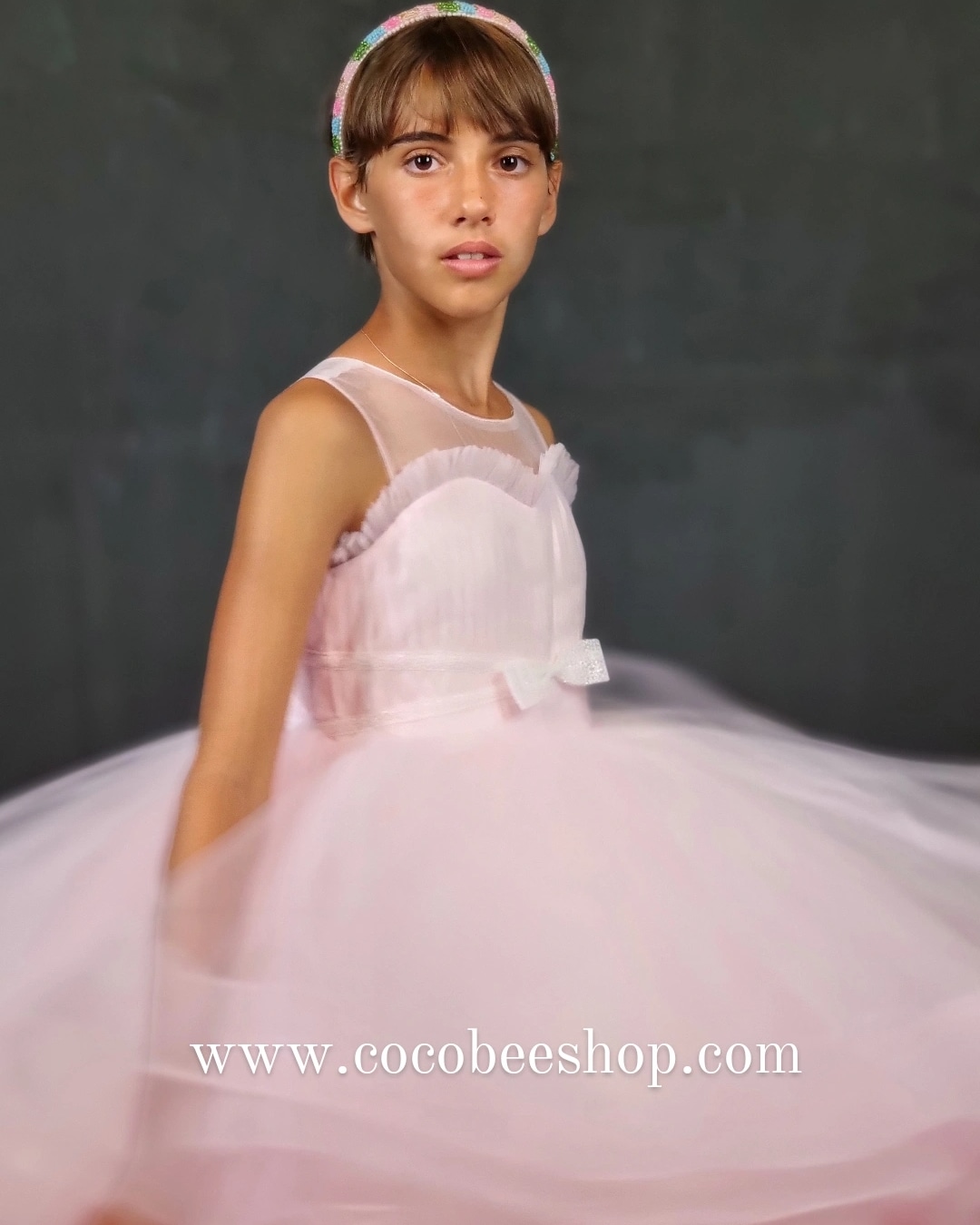 cocobee-Party Dress Baby Light Pink Princess Ophelia-2