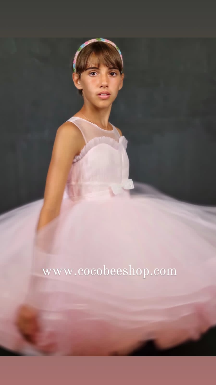 cocobee-Party Dress Baby Light Pink Princess Ophelia-5