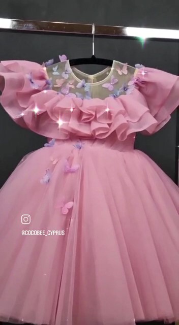 cocobee-Pink Butterfly Summer Princess Dress Ramona_Moment