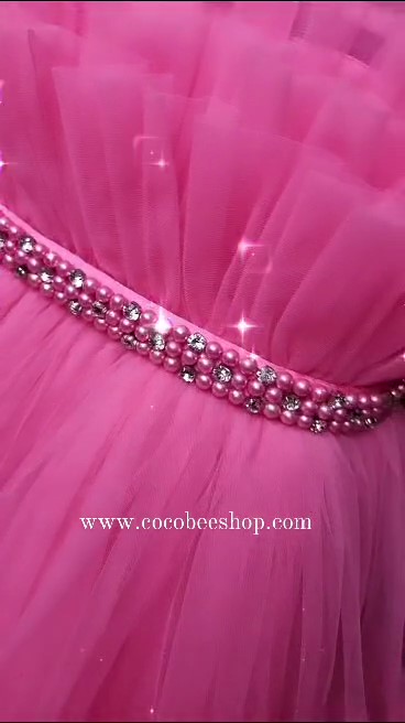 cocobee-Rose Pink Princess Gown Lisa_Moment