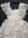 cocobee-White FLOWER 3D PARTY GOWN Ophelia PRINCESS_Moment