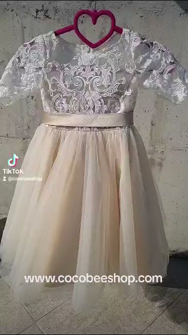 cocobee-Beige Party Dress Princess Aster_Moment