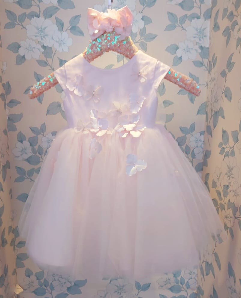 cocobee-Butterfly Party Baby Pink Princess Dress Esmeralda-1